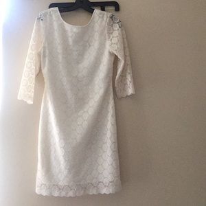 White Gold Glittered Dress